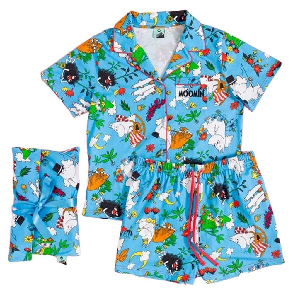 Moomin Womens/Ladies Great Outdoors Pajama Set / Blue